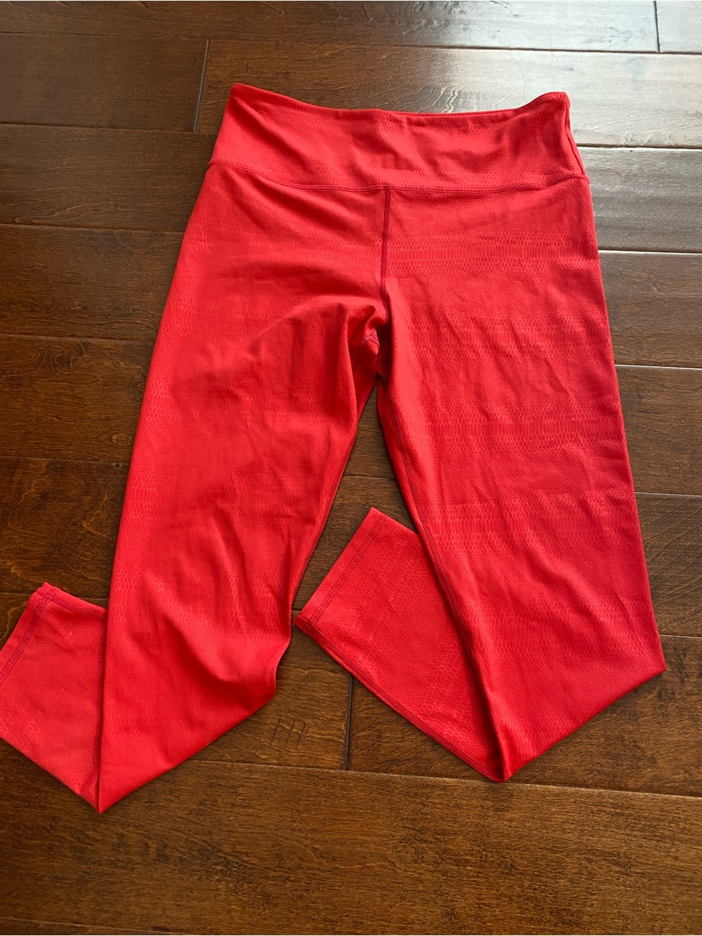 ZYIA Active Red Cropped Leggings High Rise Size 12